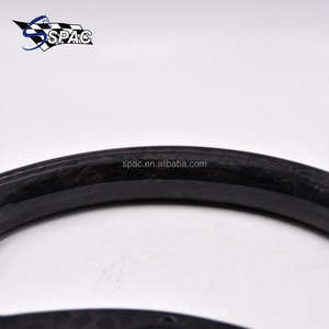 Volante de carreras de fibra de carbono de estilo único, timon de coche manibela - Product Image 5