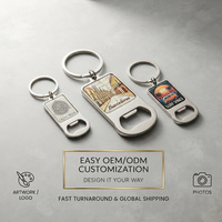 Llavero Abridor de Botellas Metálico Promocional con Logotipo Personalizado, Recuerdo Turístico de Miami, Barcelona, Jamaica, Gales, con Resina Epoxi