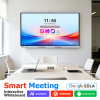 Tableau blanc interactif intelligent 4K UHD à écran tactile 20 points de 55, 65, 75, 86, 98 et 110 pouces pour l'éducation