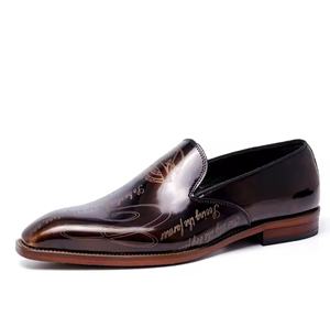 Chaussures Oxford pour hommes en cuir véritable faites à la main, à bout fermé, à enfiler, imperméables, pour le travail et les occasions formelles - Product Image 6