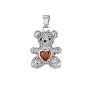 Joyería de Circonio con Microincrustaciones, Estilo Europeo y Americano, Muy Vendida, Linda Collar con Colgante de Oso, Cadena Versátil - Product Image 6
