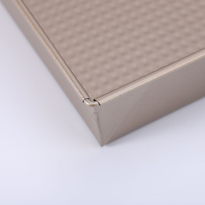 Square Honeycomb Baking Pan Light Gold Cake Pans Oven Safe For Toast Bread Cake Baking Trays Wholesale - Product Image 1