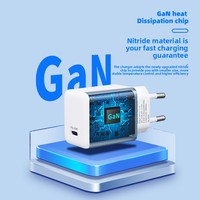 Chargeur rapide GaN Type-C de 45 W de style rouge à lèvres, conforme aux normes européennes, avec protection ignifuge pour smartphones