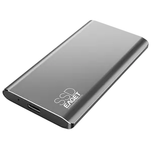EAGET Duro Portable USB Hard Drive 64GB 128GB 256GB 512GB 1TB 2TB 4TB Laptop Zinc Alloy Gun Metal M1 SSD USB 3.0 External 1000GB