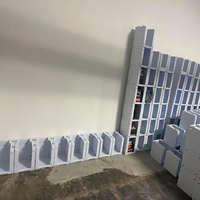 Bac de stockage Correx à ouverture frontale pour entrepôt, en plastique ondulé, empilable, bac de picking pour le stockage de vêtements