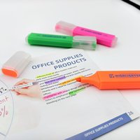 Set Pulpen Highlighter T703C Beraroma, Ujung Lembut, Warna Fluorescent, Logo Custom, Promosi Alat Tulis China, Kemasan Hemat, Tahan Lama