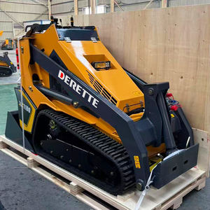 <span class=keywords><strong>Loader</strong></span> Mini Crawler <span class=keywords><strong>Skid</strong></span> Steer Derette XC1100 Bertenaga Kubota 25HP, <span class=keywords><strong>Loader</strong></span> Kompak Beroda Rantai dengan Pengendali di Bagian Depan - Product Image 1