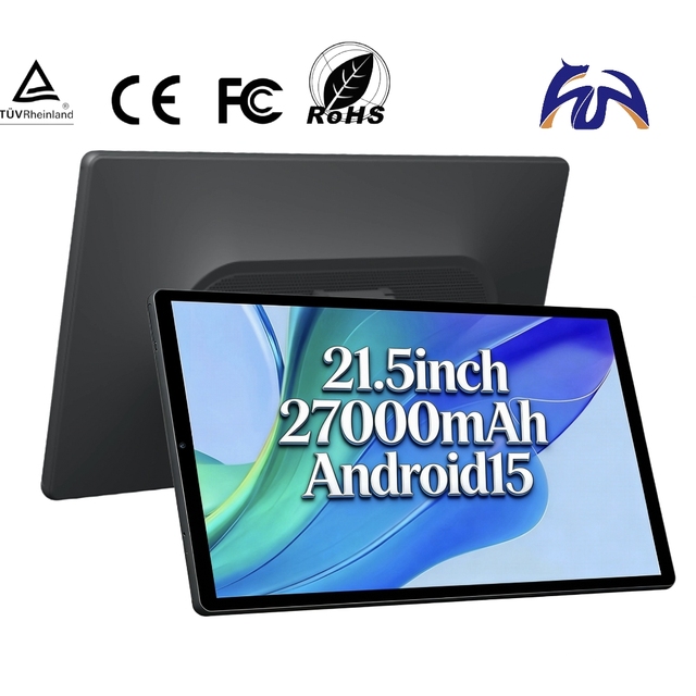 AI 21.5-inch FHD Large Screen AMD DDR4 New Android 15 All-in-one Computer 27000mAh Portable Bag Shockproof LCD Smart