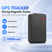 Traceur GPS Magnétique 10000mAh 2G WiFi GLONASS, Autonomie 40/60 Jours, Géolocalisation, Alarme SOS, Dispositif Sans Fil pour Véhicules et Actifs, Compatible PC
