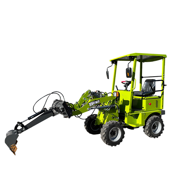 CE China Topone Front Loader Mini Electric Wheel Loader with Battery Energy Saving Bearing & Pump TL906E 500kg