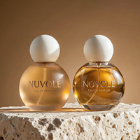 Nouveauté - Flacon de parfum transparent de 30 ml, flacon de parfum rond de luxe en verre de 50 ml, flacon de parfum de 80 ml, flacon de parfum de 100 ml avec emballage en boîte