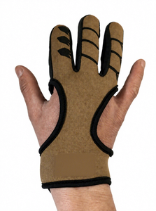 Service OEM, gants de tir à l'arc à 3 doigts en tissu respirant de haute qualité, personnalisés, avec pointes renforcées et sangle de poignet - Product Image 3