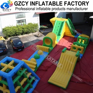Parc aquatique flottant pour adultes, parcours d'obstacles gonflable en PVC pour les activités de divertissement et aquatiques - Product Image 3