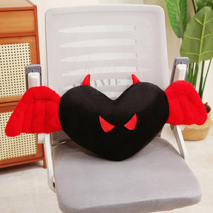 All'ingrosso angelo e diavolo cuore peluche bambola di peluche di peluche decorazione per la casa angelo e diavolo cuore con ala bambola - Product Image 6