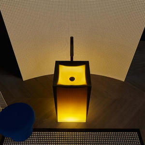 อ่างล้างหน้ารูปคอลัมน์โปร่งใสและเรืองแสงห้องน้ำคริสตัลตั้งพื้นห้องน้ำห้องนอนมีศิลปะวิลล่า - Product Image 4