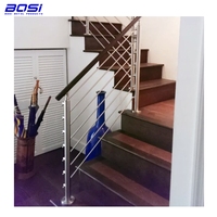 Offre Spéciale – Main courante de balcon en verre BOSI moderne en acier inoxydable 304 pour escalier et terrasse extérieure, hauteur personnalisable