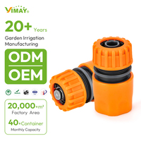 Connecteur rapide pour tuyau d'arrosage de jardin en ABS PP de 1/2 pouce, personnalisable en usine, haute qualité