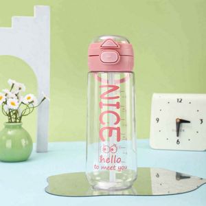 JUPENG Brand Straw Water <b>Bottle</b> With 650Ml Capacity and PC Plastic Material for Food Safety Reusable <b>Bottle</b> - Product Image 5