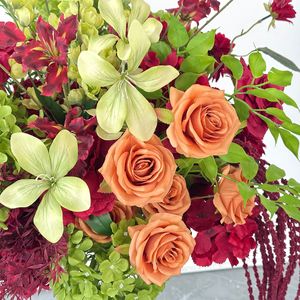 Wedding Decoration Table Centerpieces Red Green <b>Artificial</b> Cally Lily <b>Flower</b> Ball Centerpiece Home Garden Outdoor Decor - Product Image 3