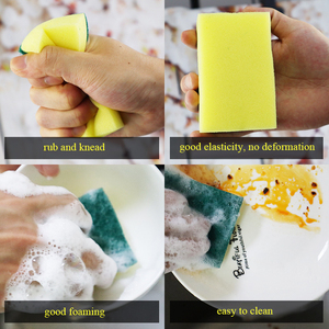 Éponge de cuisine à forte capacité de nettoyage, anti-rayures, éponge verte, tampon à récurer - Product Image 6
