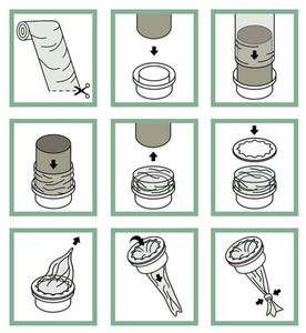 Ricarica mangiapannolini (400m) sono compatible con le cartucce <span class=keywords><strong>Tommee</strong></span> <span class=keywords><strong>Tippee</strong></span> Sangenic e altre cassette per pannolini. Équivalent - Product Image 5