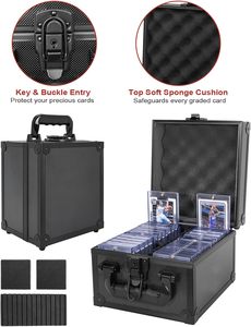 <span class=keywords><strong>Caja</strong></span> <span class=keywords><strong>de</strong></span> Almacenamiento para Tarjetas Graduadas, Estuche <span class=keywords><strong>de</strong></span> Aluminio para 56+ Tarjetas - Product Image 4