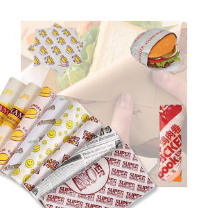 Phân hủy sinh học bánh sandwich giấy gói Burger lá bọc nhôm lá mỏng nhiều lớp giấy <span class=keywords><strong>Hamburger</strong></span> gói cách điện lá wrapper - Product Image 1