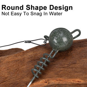 WEIHE-Kit de hameçons pour la pêche au <span class=keywords><strong>brochet</strong></span> et au plomb avec <span class=keywords><strong>fil</strong></span> de guidage pour leurre souple, 3/0 # - Product Image 4