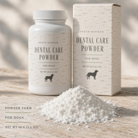 Granulés de soin dentaire pour animaux de compagnie en gros, à base d'algues naturelles, éliminateur de plaque et de tartre pour chiens et chats, absorption rapide, sûrs, haleine fraîche, santé bucco-dentaire