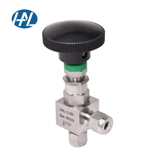Válvula de instrumento regulador de codo de Control Manual de aleación de C-276 válvula de aguja de virola de ángulo recto para agua Gas aceite-potencia hidráulica - Product Image 1