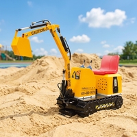 Mini-excavatrice électrique pour enfants de haute qualité, modèle animatronique amusant, pour les enfants aux parcs d'attractions