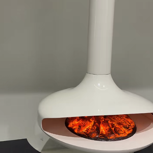 <span class=keywords><strong>Chimenea</strong></span> <span class=keywords><strong>Eléctrica</strong></span> LED Colgante con Vista <span class=keywords><strong>Panorámica</strong></span>, <span class=keywords><strong>Chimenea</strong></span> de Techo Suspendida con Llama Simulada para Interiores - Product Image 1