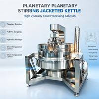 Mélangeur planétaire multi-griffes en acier inoxydable avec cuve à double enveloppe pour sauces, garnitures et sauces pour fond de pot chaud, et pour la cuisson par sautage