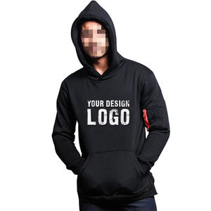 Sweat à capuche ample pour homme, style streetwear, avec poche sur le bras, épais, pour le sport et la gym, grandes tailles, America Fashion - Product Image 6