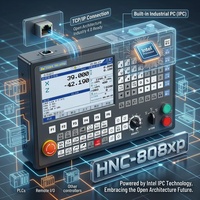 Controlador de Torno CNC HNC-808xpT - Sistema de Control de Torneado Avanzado de 2 Ejes, Pantalla LCD a Color de 7 Pulgadas, Mecanizado de Alta Velocidad, 128 MB