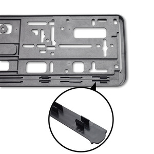 Marco de Matrícula de Plástico Estándar Europeo Personalizado Directo de Fábrica con Impresión de Logotipo, Marco de Matrícula Personalizado - Product Image 3