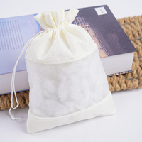 Sac en organza transparent à cordon de serrage SKD03 en gros, sac cadeau pour mariage, fête, emballage de bijoux