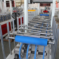 Machine de laminage à colle froide pour persiennes en PVC Anda, machine de laminage de profilés en PVC