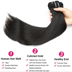 I venditori di capelli vergini spediscono 100% fasci di capelli umani estensione a trama rapida capelli indiani grezzi non trasformati listino prezzi all'ingrosso - Product Image 3