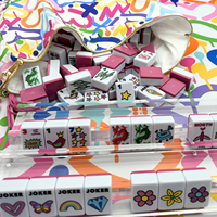 Azulejos Acrílicos Tallados de Doble Cara Personalizados X CoreyPaige Color Crush XL Mega Tiles Hottie Pink Modernos para Reuniones de Amigos Venta al por Menor y al por Mayor