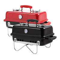Mini barbecue portable pliable pour le camping, gril de table multifonction sans fumée pour l'intérieur et l'extérieur, barbecue au charbon de bois