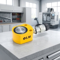 Vérins hydrauliques intégrés en acier allié ultra-compact à simple effet, 20T, course de 12 mm, performances constantes, ultra-basse hauteur