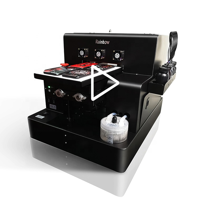 2020 обновление Автоматическая А4 УФ принтер бутылка принтер крышка телефона печатная машина для головки L805