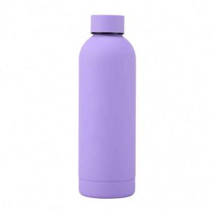 Minimalist Stainless Steel Vacuum Insulated Water Bottle Round Travel <b>Thermos</b> Double Wall 24 Hour Heat Retention - Product Image 4