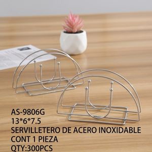 Porta Servilletas de Acero Inoxidable CASAMAX WL AS-9806G, Elegante, Moderno, Creativo, Lujoso, Clásico, Portátil, Ideal para Regalos - Product Image 1