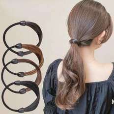 Coda di cavallo lisci-crespo capelli umani indiani uso quotidiano stile riccio con cravatta - Product Image 1