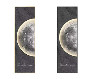 Espejo Decorativo de Pared de Estilo Minimalista Moderno, Pintura Decorativa Lunar de Pared, Espejo Deslizante - Product Image 2