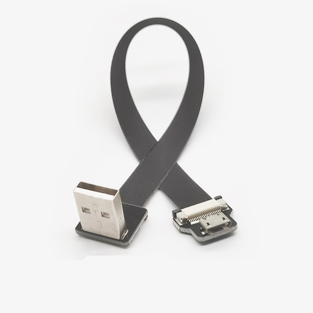 USB2.0 Female Flat Display Port Harness Adapter Cable