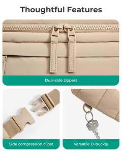 Bolsa de Cintura Acolchada, Duradera y Versátil, con Tela Suave y Correa Ajustable para una Organización sin Esfuerzo - Product Image 4