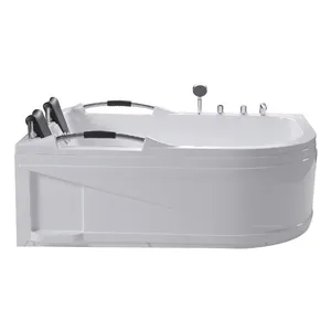 Banheira autônoma Bubble Soaking 2 Person Whirlpool Venda Banheira de massagem personalizada com Spa Fábrica Vender Luxo Acrílico Branco